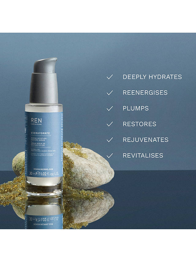 REN Clean Skincare EverHydrate Marine Moisture-Restore Serum, 30ml 3