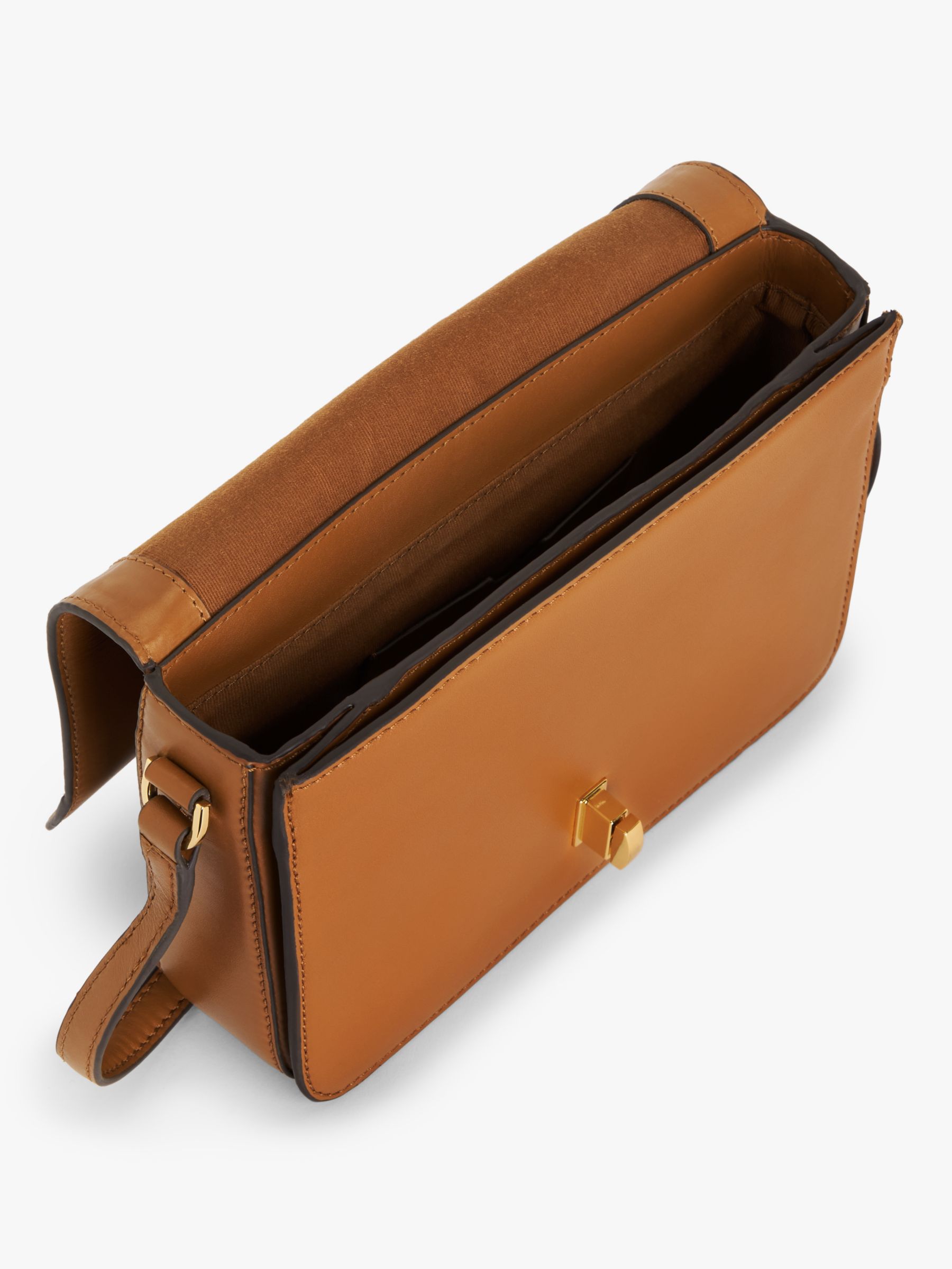 Buy John Lewis Smooth Leather Flapover Cross Body Bag Online at johnlewis.com