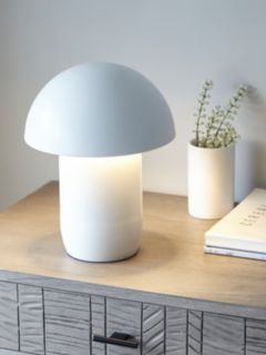 John Lewis Mushroom Portable Dimmable Table Lamp, White