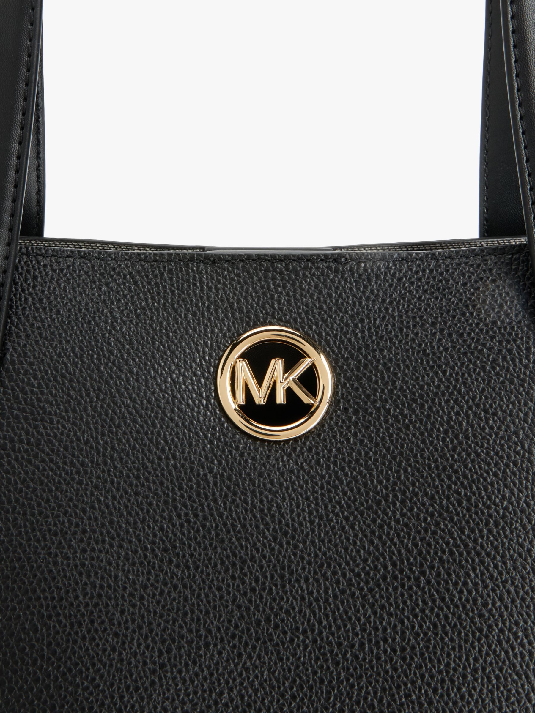 Michael kors black hot sale and gold purse