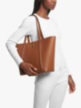 Michael Kors Hadleigh Leather Tote Bag, Luggage