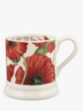 Emma Bridgewater Flowers Red Poppies Half Pint Mug, 300ml, Red/Multi