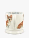 Emma Bridgewater Dogs Welsh Corgi Half Pint Mug, 300ml, Brown/Multi