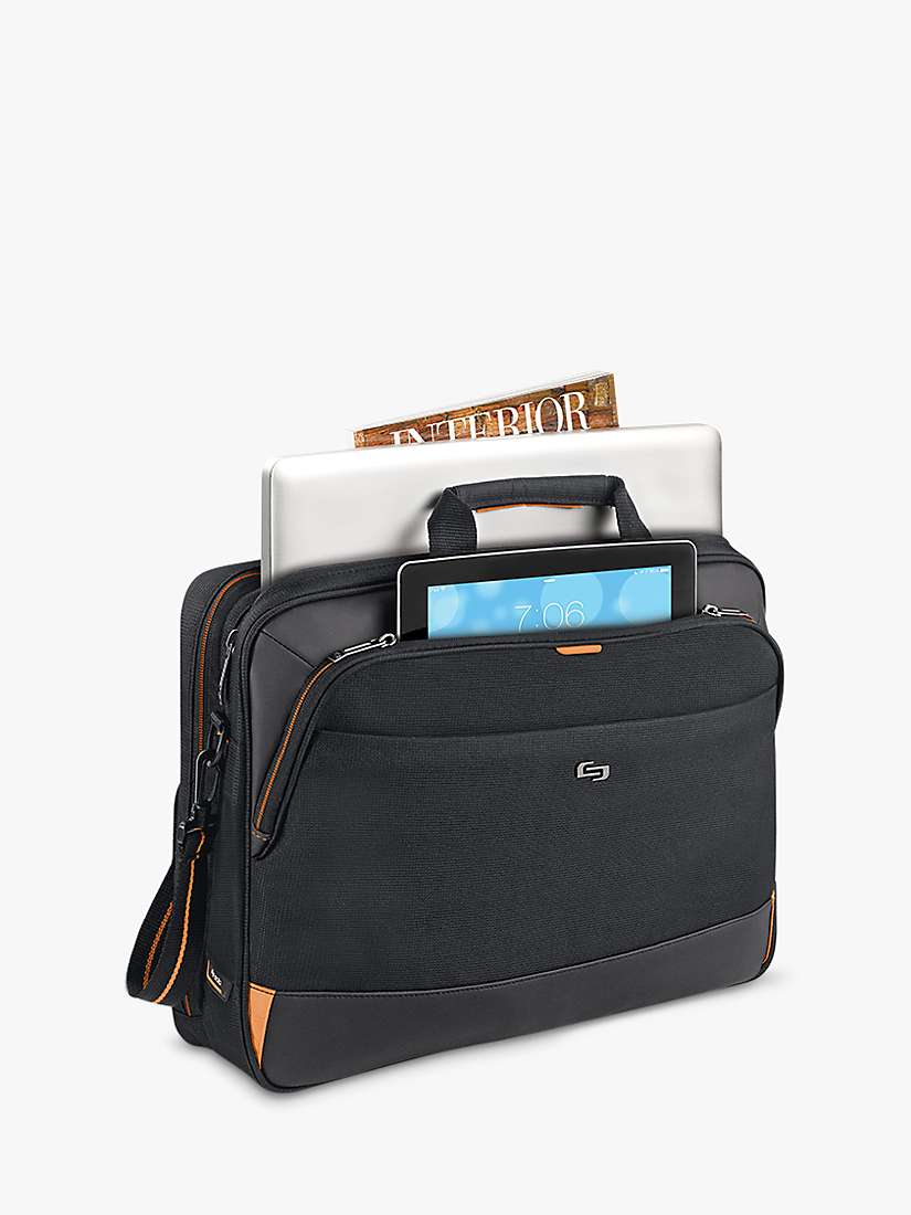 Buy Solo NY Focus Laptop Briefcase, Black Online at johnlewis.com