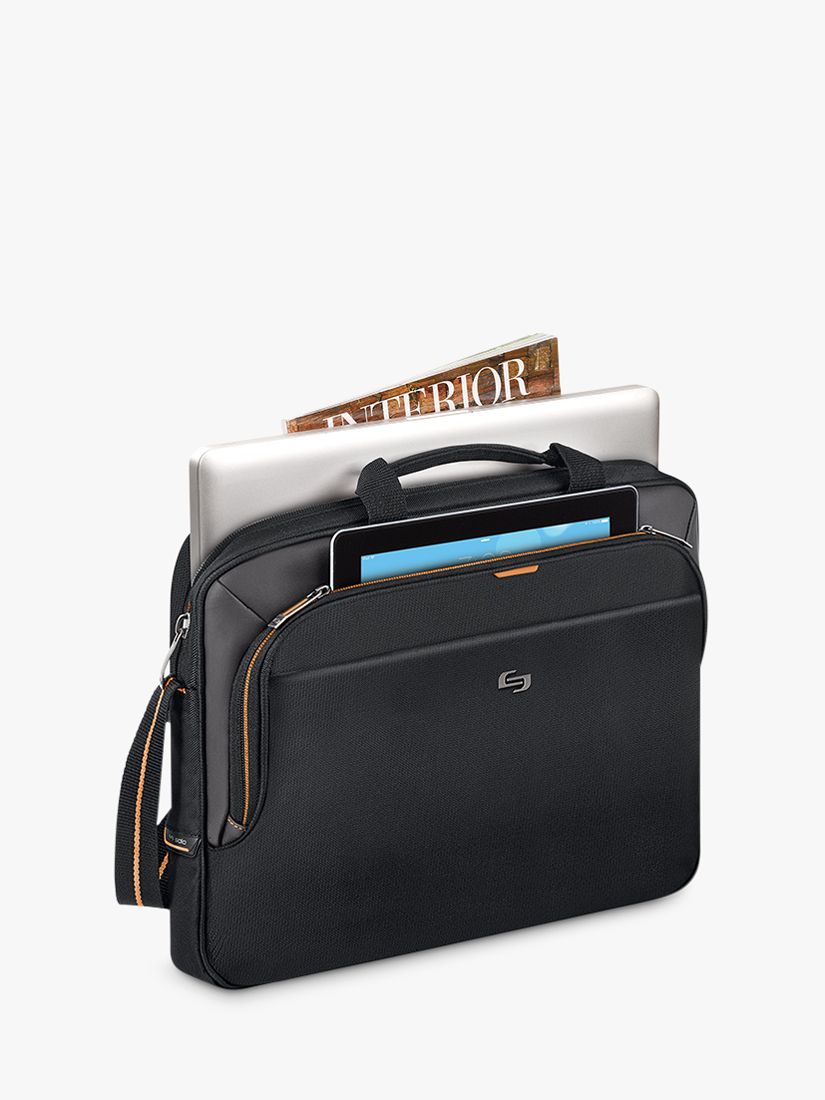 Solo NY Ace 15.6" Slim Laptop Briefcase, Black