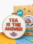 The Make Arcade Tea is the Answer Cross Stitch Kit