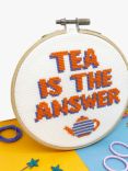 The Make Arcade Tea is the Answer Cross Stitch Kit