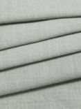 John Lewis Easy Clean Linen Viscose Plain Fabric, Dark Duck Egg, Price Band C