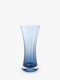 Dartington Crystal Florabundance Carnation Vase, H26cm, Ink Blue
