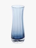 Dartington Crystal Florabundance Bluebell Vase, H18.5cm, Blue