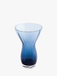Dartington Crystal Florabundance Bouquet Vase, H24.6cm, Ink Blue