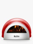 DeliVita Portable Wood-Fired Pizza Outdoor Oven, Chilli Red
