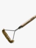 Delivita Stainless Steel Pizza Oven Brush with Olive Wood Handle