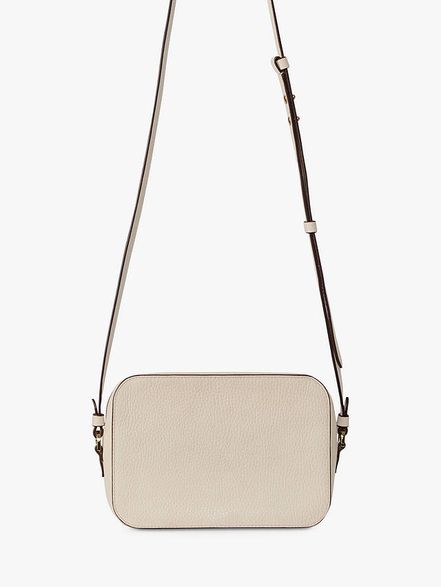 Strathberry Mosaic Leather Camera Bag, Oat at John Lewis & Partners