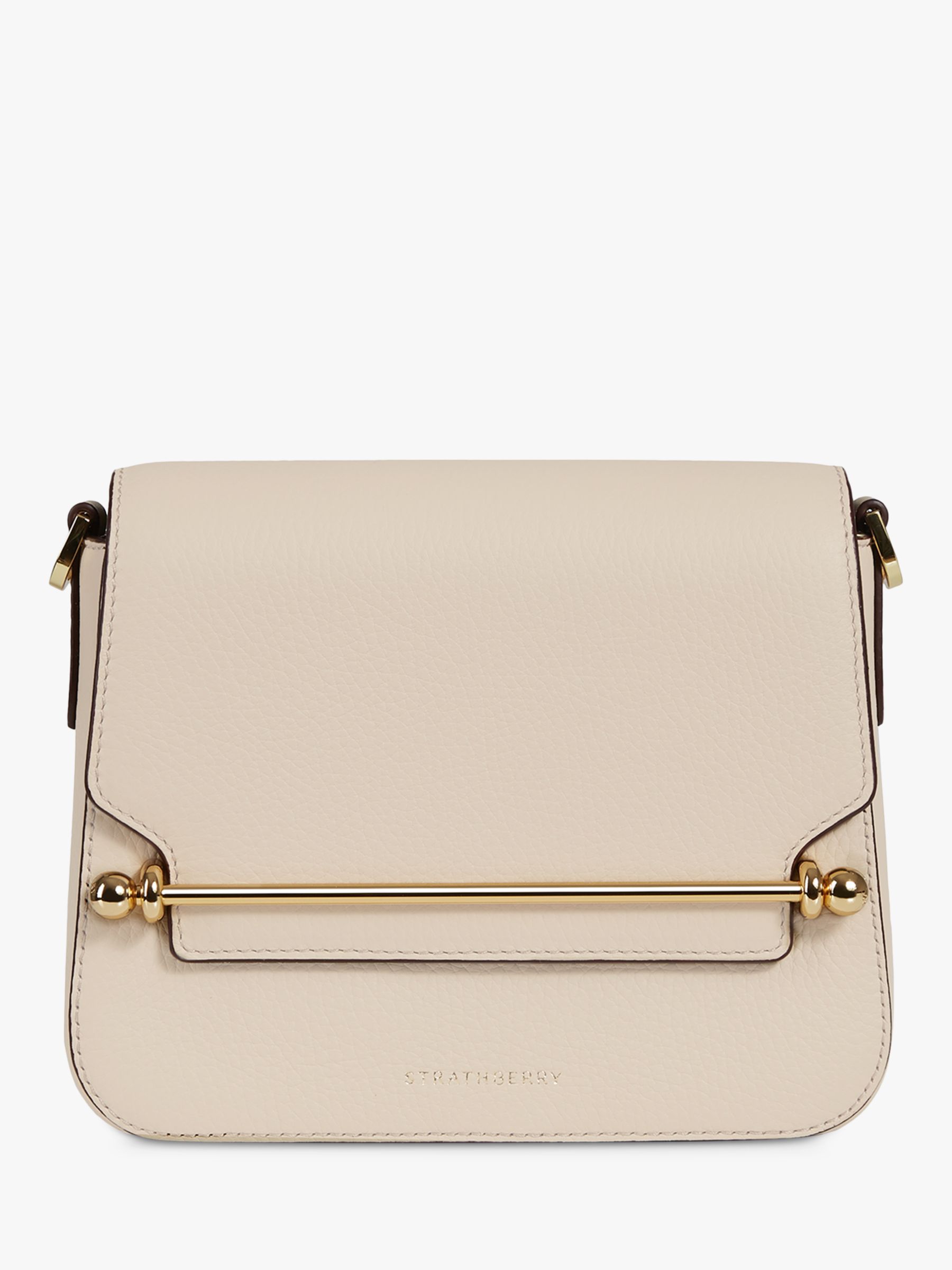 Strathberry Ace Mini Crossbody, Oat at John Lewis & Partners