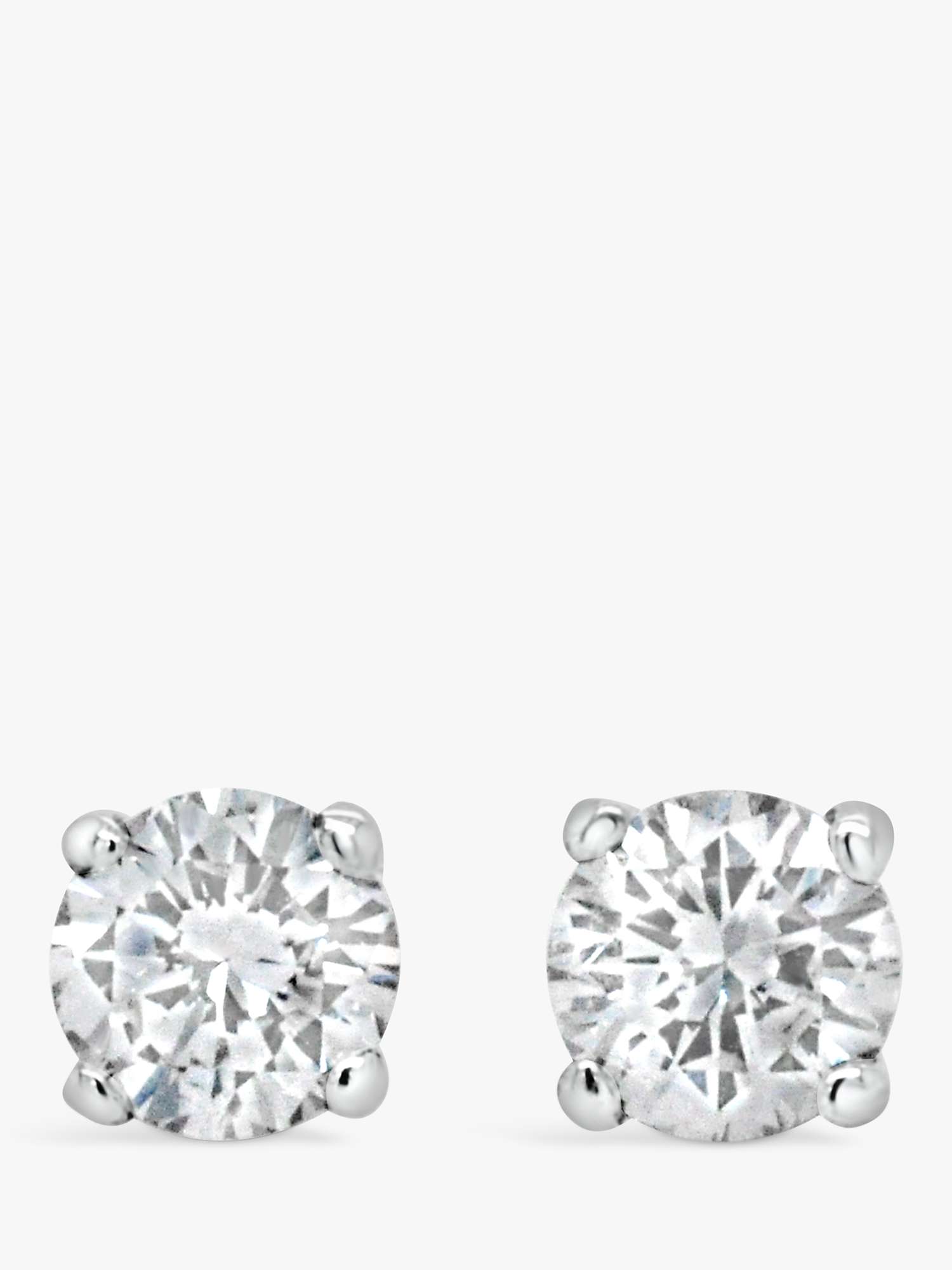 Buy Milton & Humble Jewellery Second Hand 18ct Yellow Gold & Diamond Stud Earrings Online at johnlewis.com