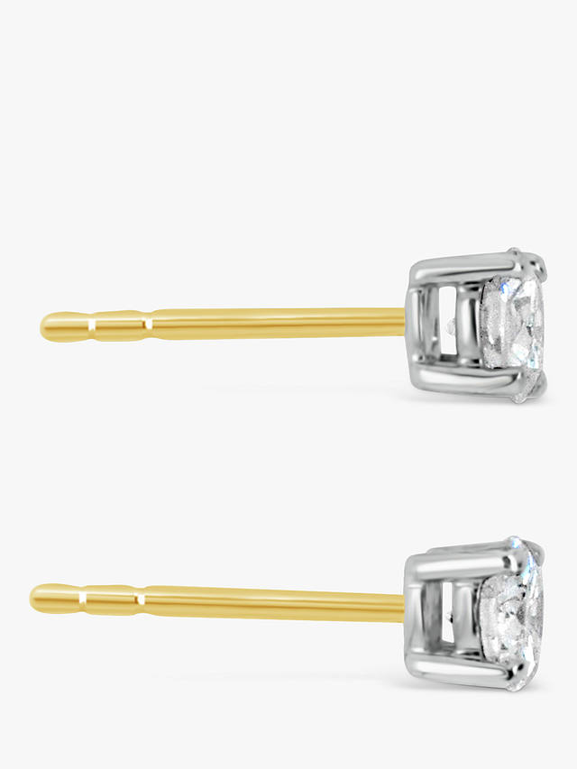 Milton & Humble Jewellery Second Hand 18ct Yellow Gold & Diamond Stud Earrings