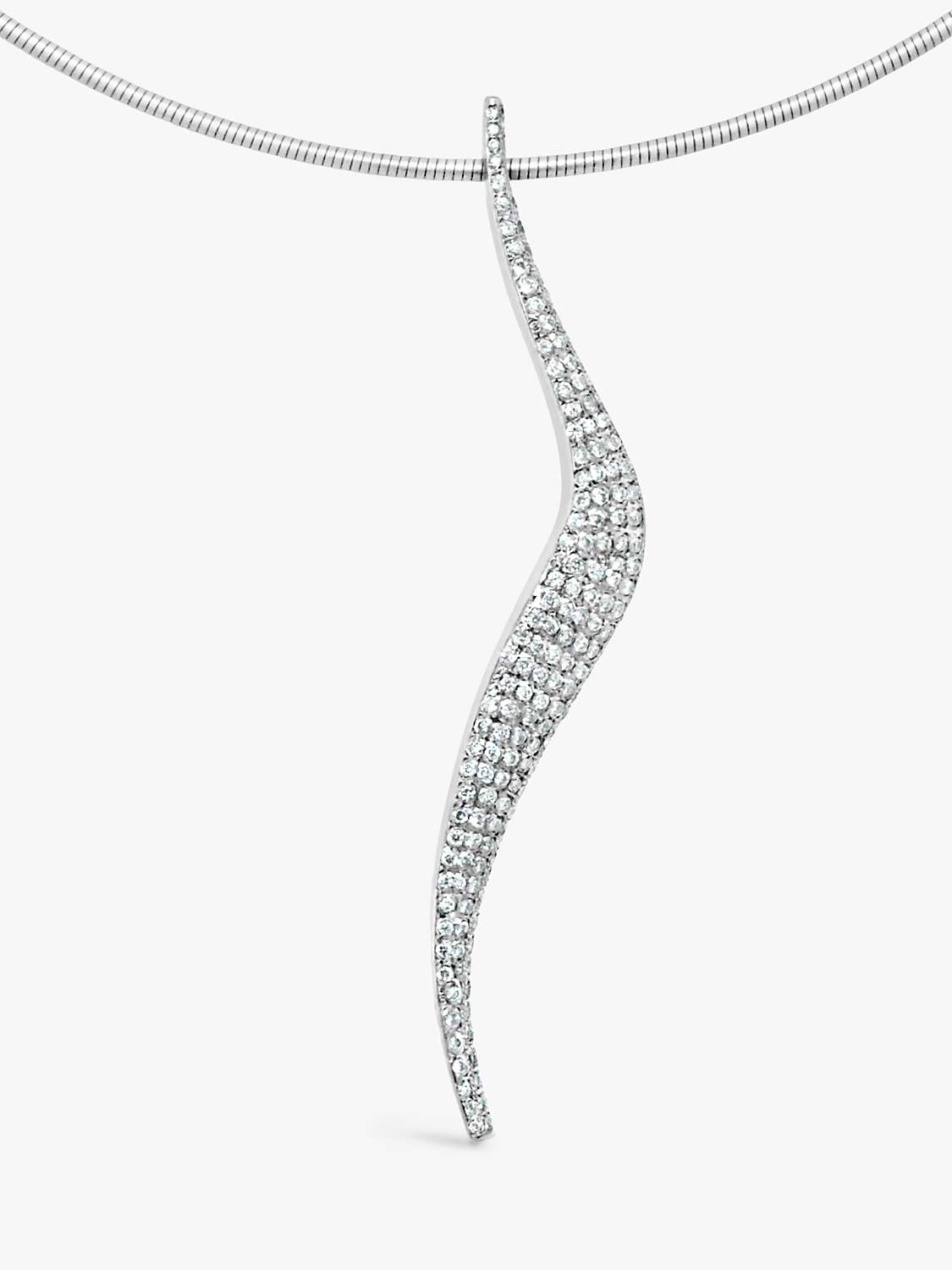 Buy Milton & Humble Jewellery Second Hand Paul Spurgeon Platinum Diamond Pendant Necklace Online at johnlewis.com