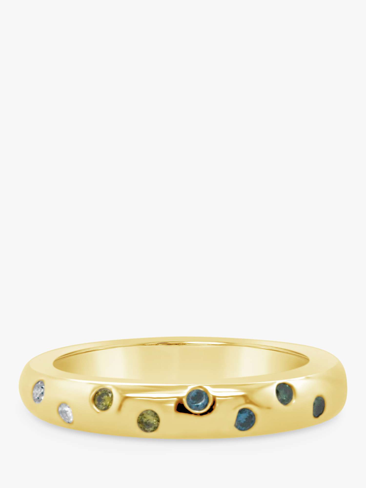 Buy Milton & Humble Jewellery Second Hand 14ct Yellow Gold Coloured Diamond Band Ring Online at johnlewis.com