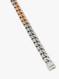 AllSaints Curb Chain Bracelet, Warm Brass/Silver