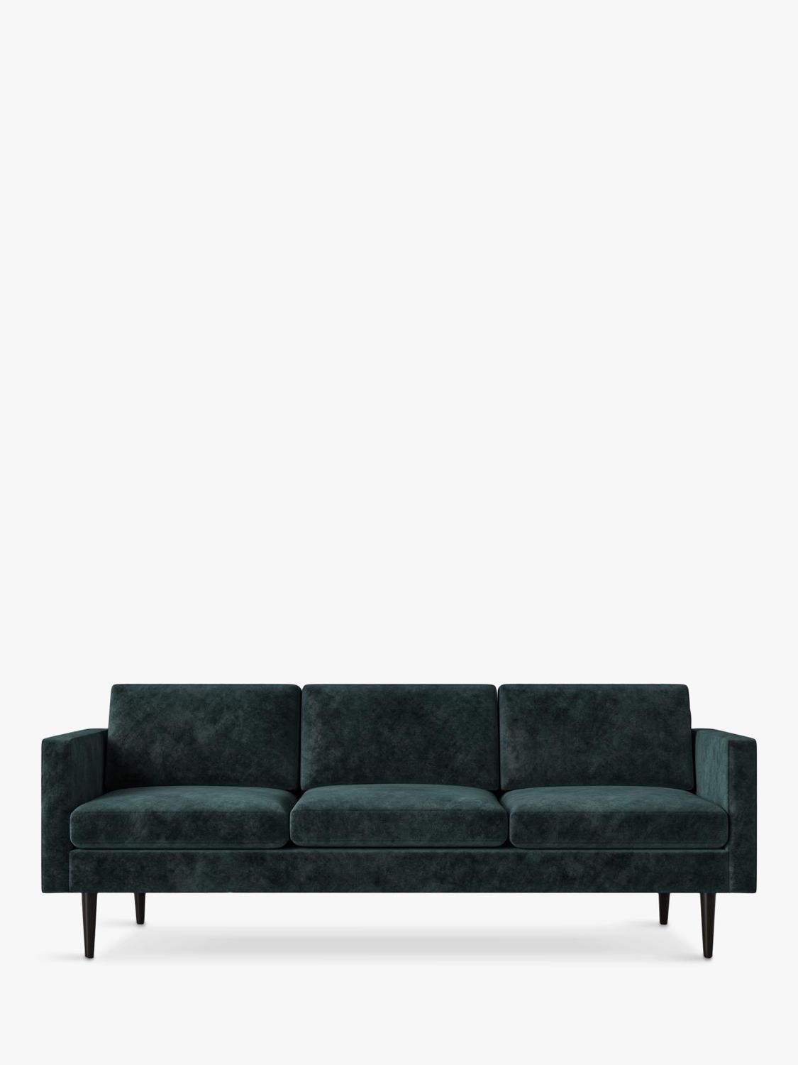 Model 01 Range, Swyft Model 01 Large 3 Seater Sofa, Mottled Velvet Ocean