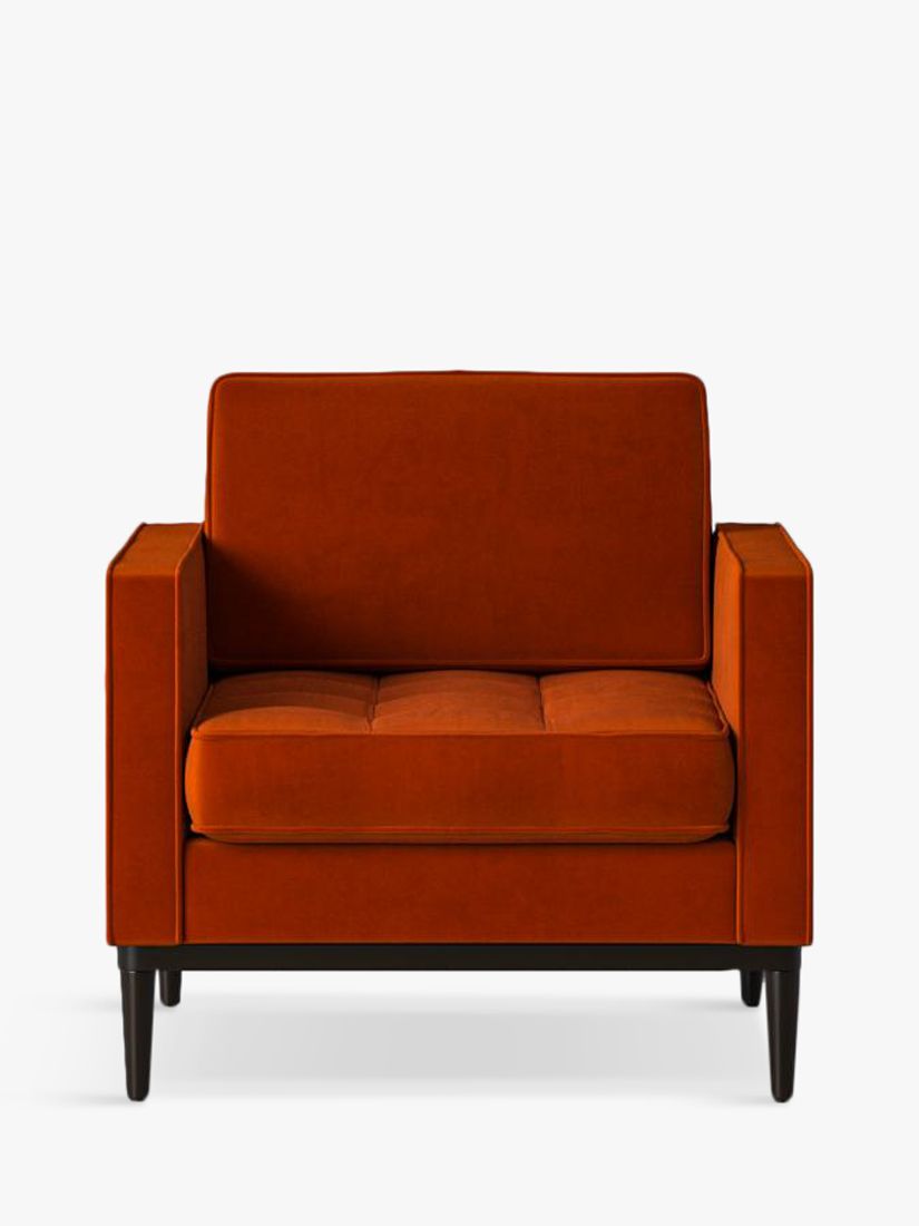 Model 02 Range, Swyft Model 02 Armchair, Eco-Velvet Paprika