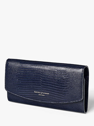 Aspinal of London Leather Madison Purse, Navy