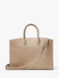Aspinal of London Madison Lizard Leather Tote Bag, Latte