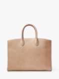 Aspinal of London Madison Lizard Leather Tote Bag, Latte