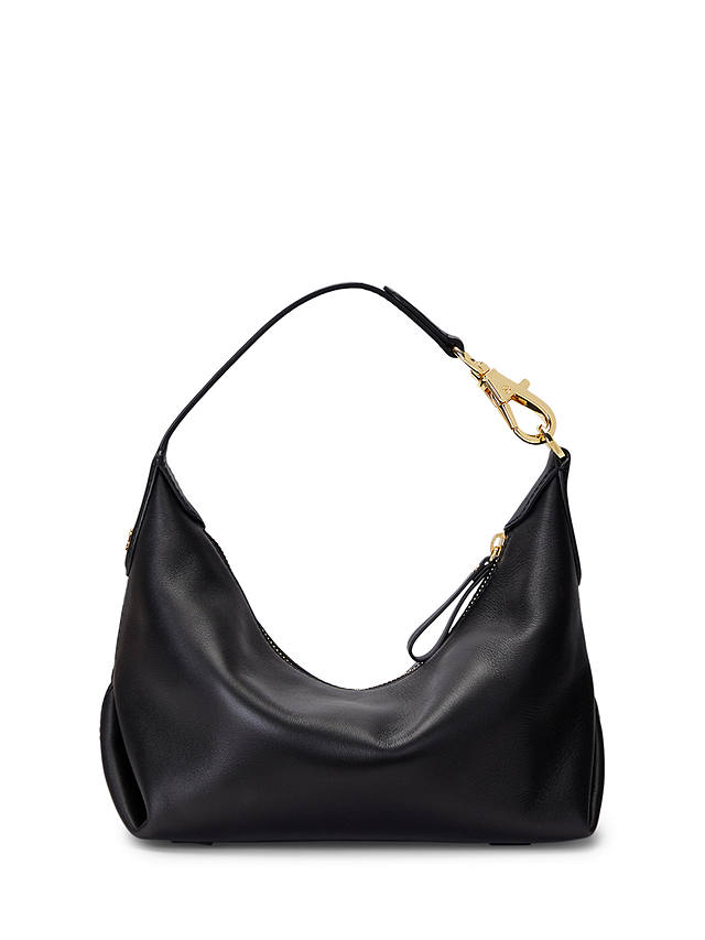 Lauren Ralph Lauren Kassie Small Leather Shoulder Bag, Black