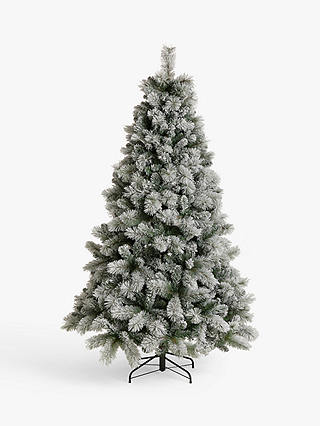John Lewis Snowy Fireside Unlit Christmas Tree, 7ft