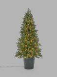 John Lewis Bala Green Potted Pre-lit Christmas Tree, 5.5ft