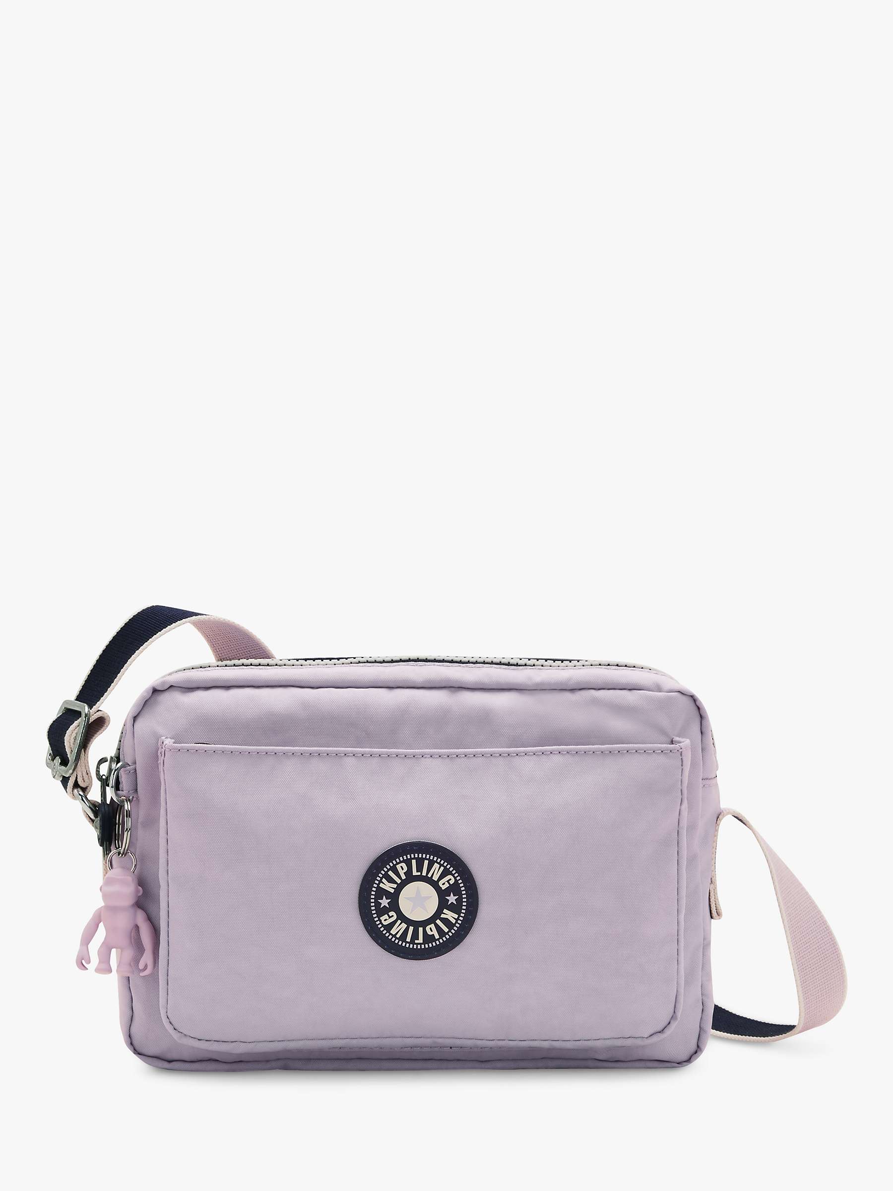 Kipling Abanu Medium Cross Body Bag, Lilac at John Lewis & Partners