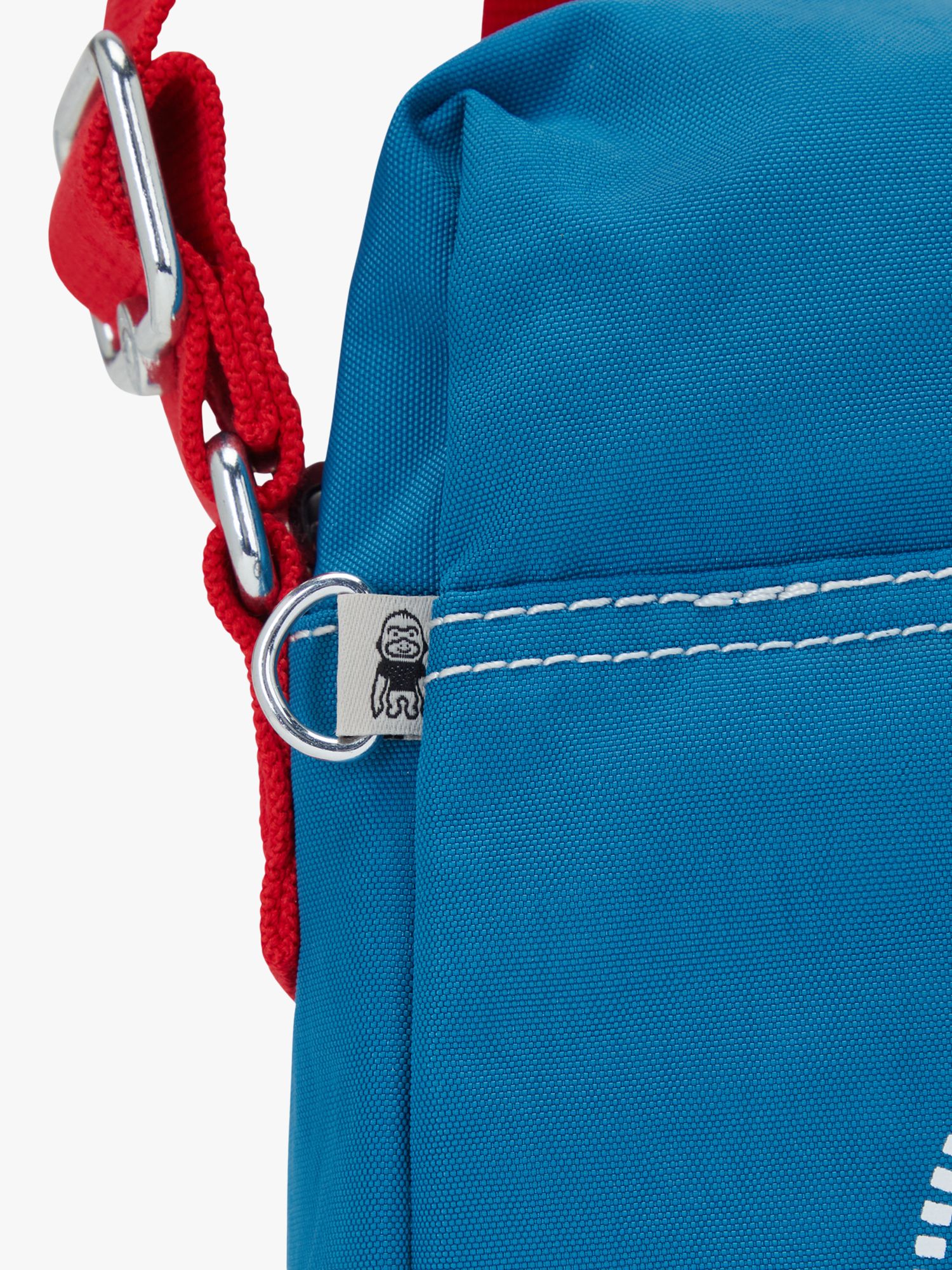 Kipling Chaz Ultimate Cross Body Bag, Blue/Red at John Lewis & Partners