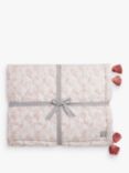 The Little Tailor Woodland Print Quilted Bedspread, Pink