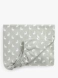 The Little Tailor Woodland Print Fitted Jersey Cot Sheet, Pack of 2, White