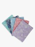 Liberty Fabrics Emily Belle Fat Quarters, Pack of 5, Cool Pastels