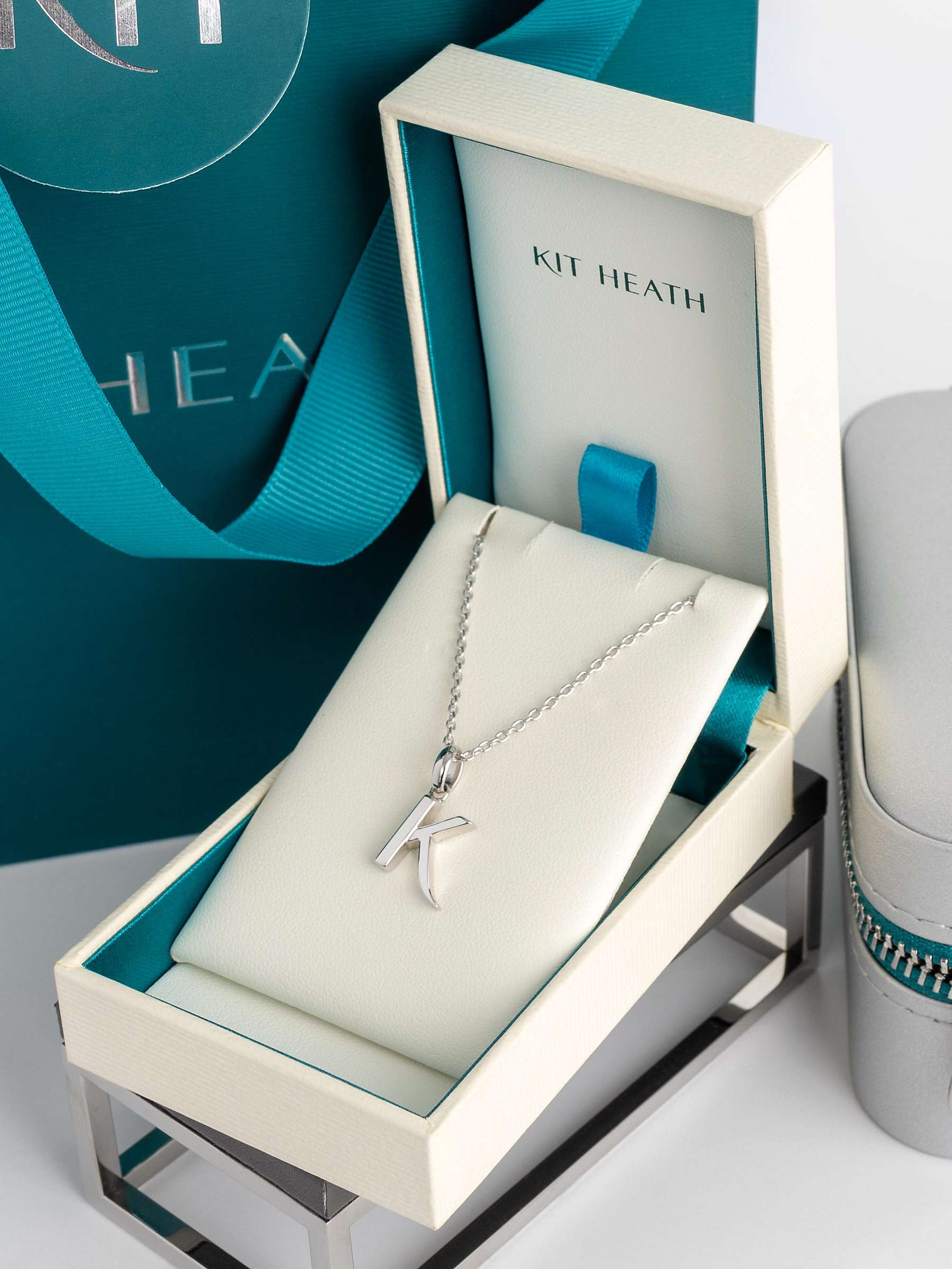 Buy Kit Heath Skript Collection Signature Initial Pendant Necklace, Silver Online at johnlewis.com