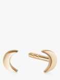 Daisy London Crescent Moon Stud Earrings, Gold