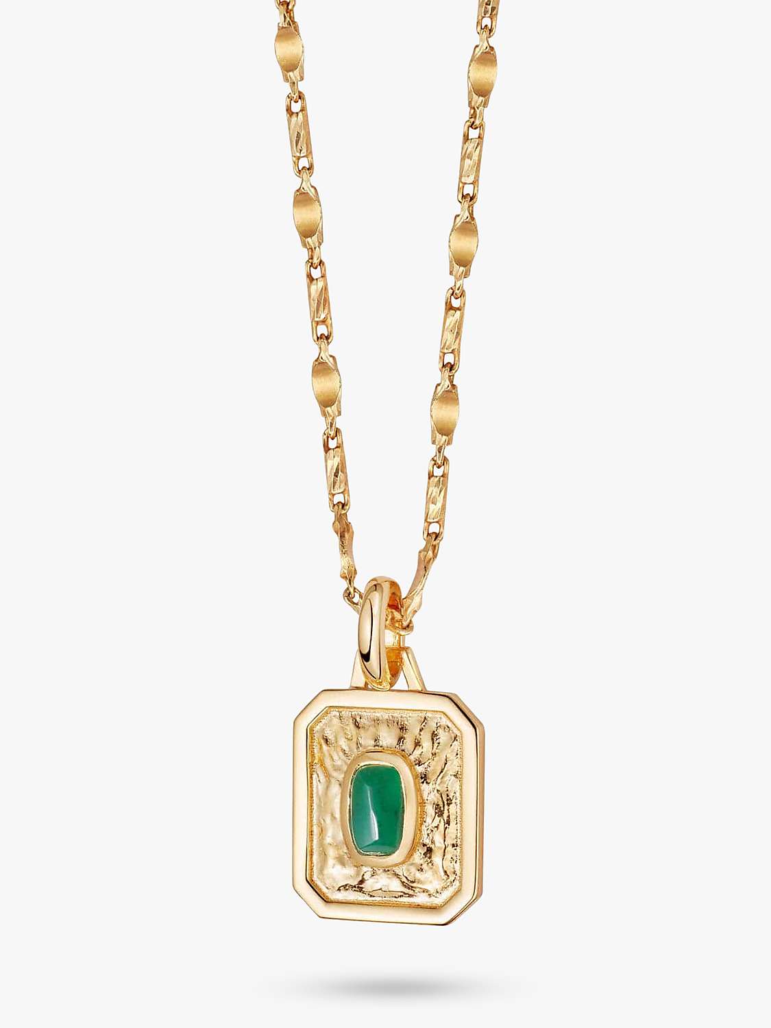 Buy Daisy London Birthstone Pendant Necklace, Gold/Emerald Online at johnlewis.com