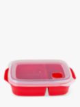 good2heat Microwave Cookware Divided Container Lunch Box, 1.3L, Red