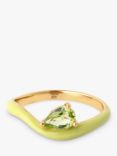 Astrid & Miyu Olivine Stone Wave Shape Ring