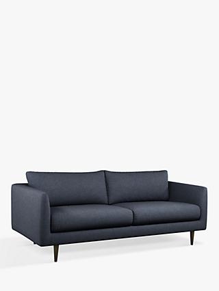 John Lewis + Swoon Latimer Large 3 Seater Sofa, Dark Leg