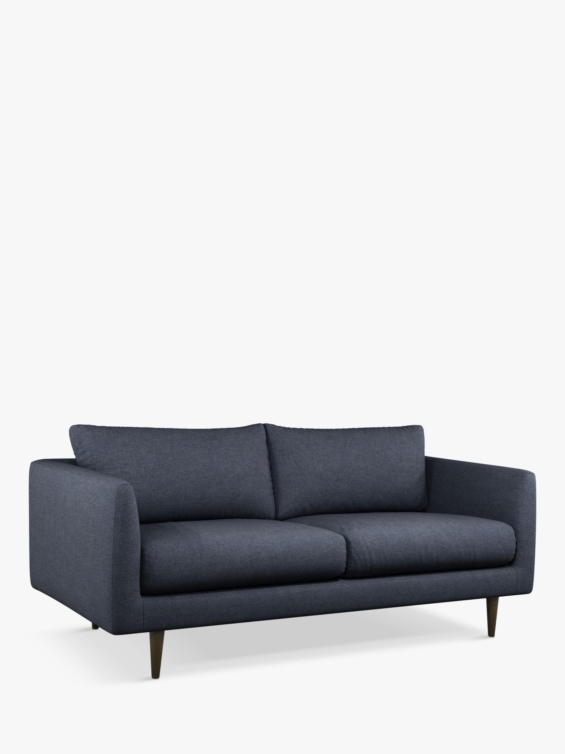 Latimer Range, Swoon + John Lewis Latimer Medium 2 Seater Sofa, Dark Leg, Denim Weave