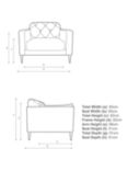 John Lewis + Swoon Mendel Armchair, Metal Leg