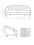 John Lewis + Swoon Radley Medium 2 Seater Sofa, Dark Leg