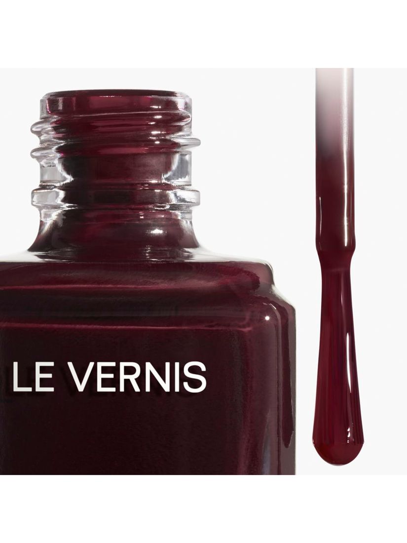 CHANEL Le Vernis Nail Colour, 155 Rouge Noir at John Lewis & Partners