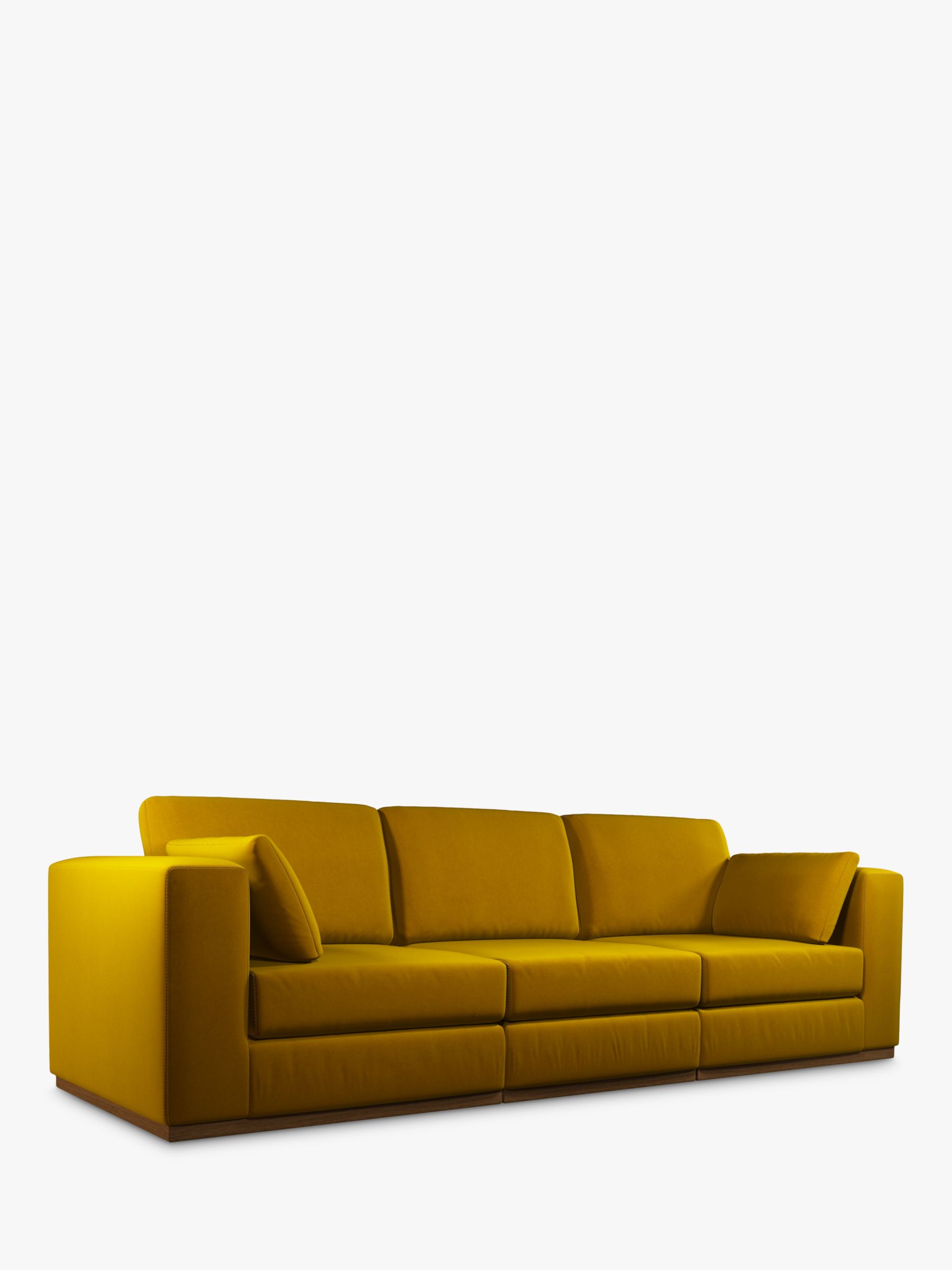 John Lewis + Swoon Rubik Large 3 Seater Sofa, Dark Leg
