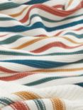 John Lewis Kids' Stripe Pure Cotton Knitted Throw, 150 x 100cm