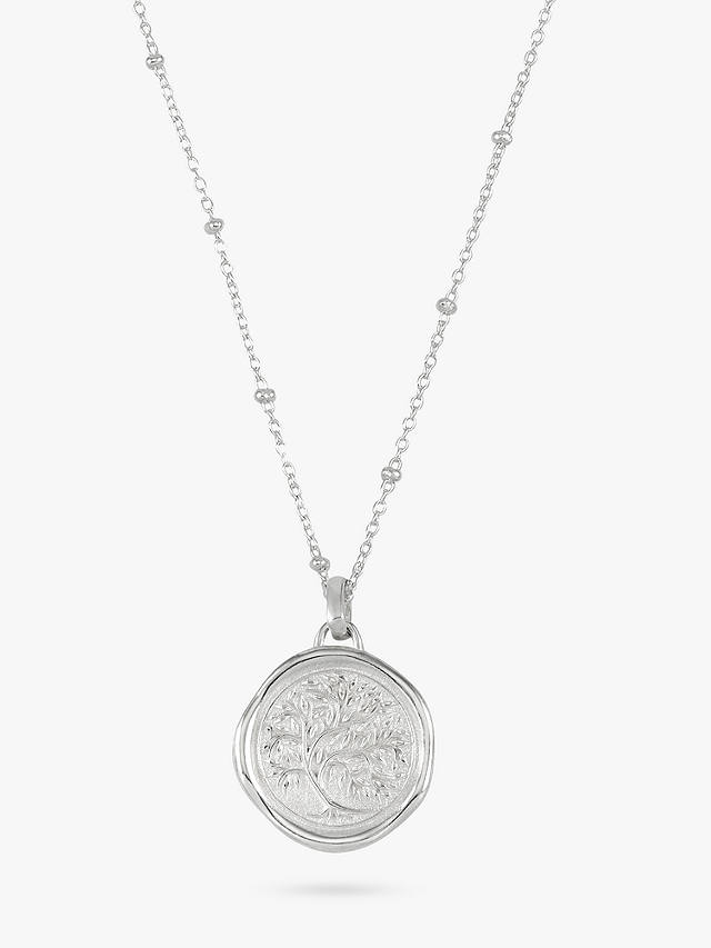 Dower & Hall Tree Of Life Pendant Necklace, Silver at John Lewis & Partners